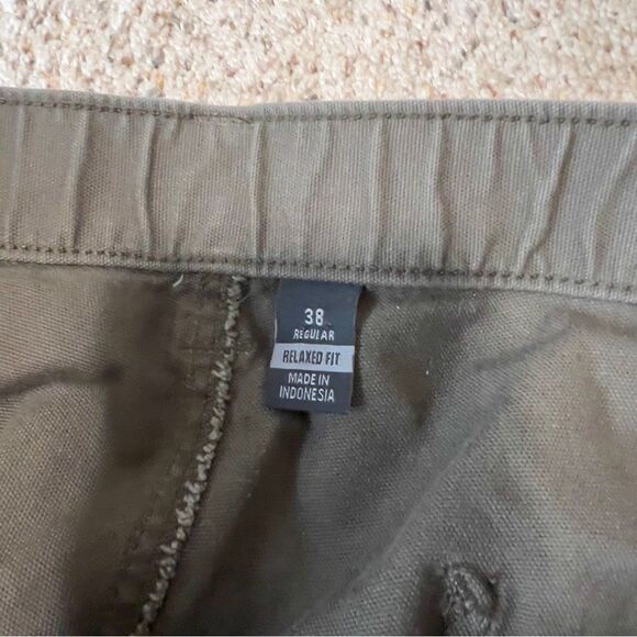 Carhartt Men's Rugged Flex Canvas Green Relaxed Fit Cargo Jogger Pants Size 38 - Picture 4 of 12